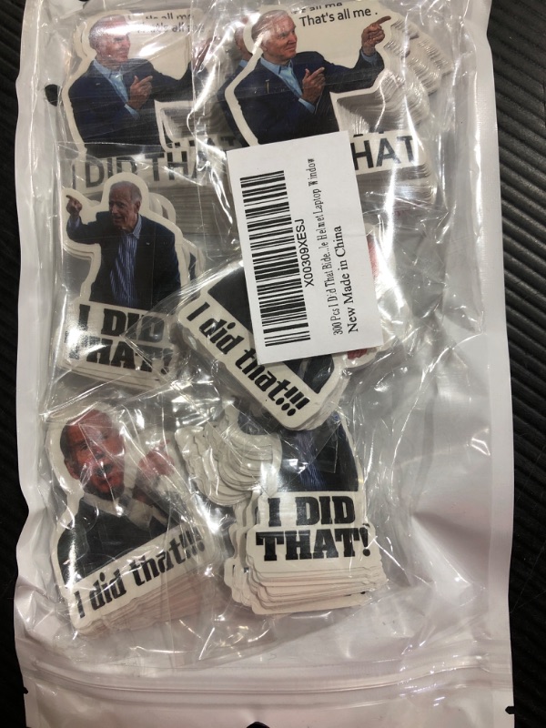 Photo 2 of 300 Pcs I Did That Biden Stickers Funny Sticker - Pointed to Your Left and Right - Funny Sticker for Car Motorcycle Helmet Laptop Window https://a.co/d/6nCSDxV