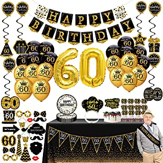 Photo 1 of 60th Birthday Decorations for Men Women - Happy Birthday Decorations 60 Birthday Balloons Birthday Party Decoration https://a.co/d/bhnj3lX