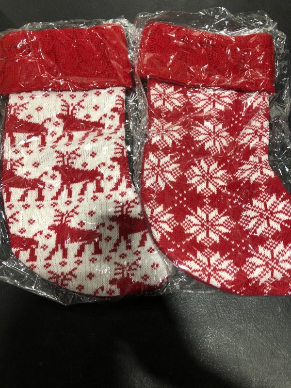 Photo 1 of 2 pc Christmas Stockings Soft Plush