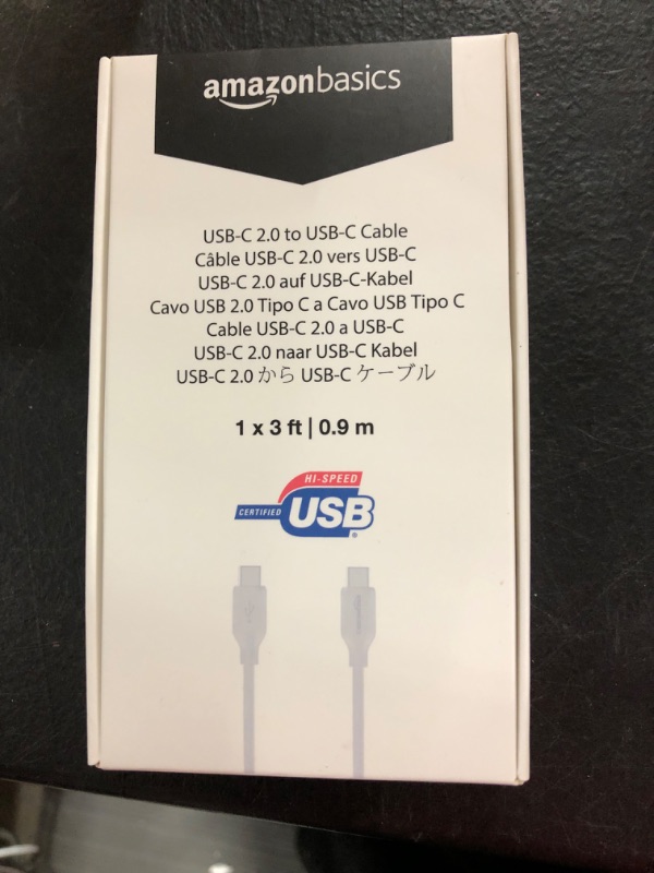 Photo 2 of Amazon Basics USB Type-C to USB Type-C 2.0 Charger Cable - 3-Foot, White https://a.co/d/gdWyNiB