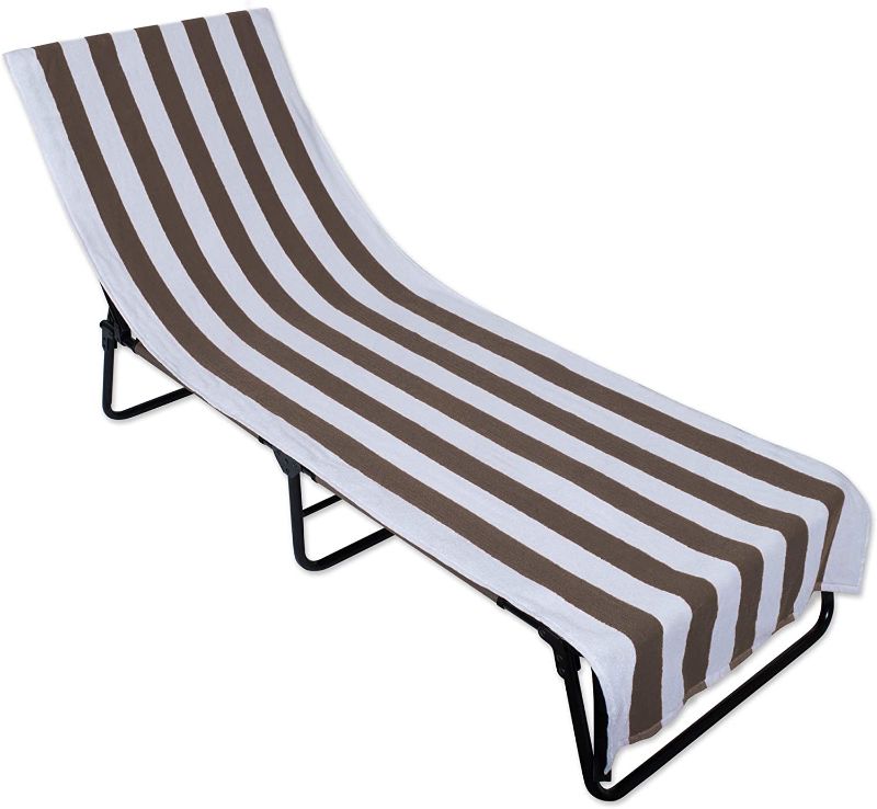 Photo 1 of 29*80 Pocket Lounge stripe Chair towel black/white