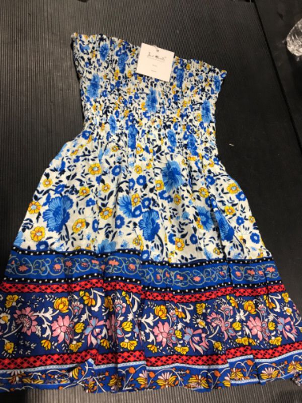Photo 1 of Angelegant Tube Top Dress Women Sexy Strapless Mini Dress Sleeveless Summer Dresses Size S