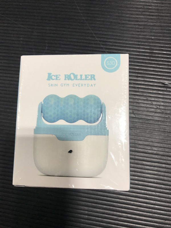 Photo 2 of 2022 New Version Ice Roller S30, Two Rollers Heads for Facial and Whole Body Massage, Face Roller Skin Care Tool Cold Therapy Migraine Relief and Blood Circulation (Blue) 