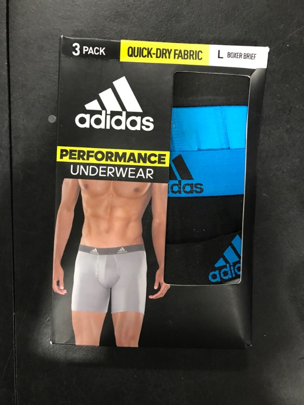 Photo 2 of adidas Men's Performance Boxer Brief Underwear (3-Pack) Size L 