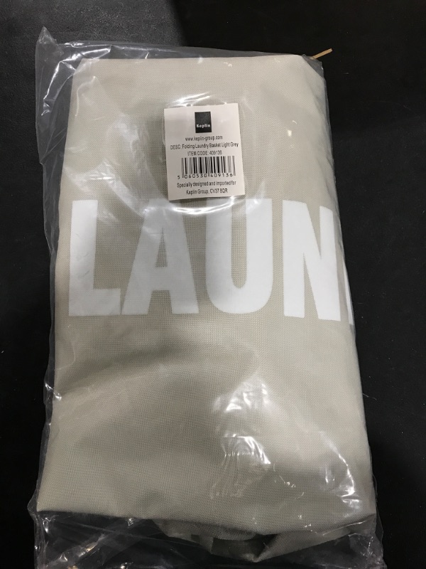 Photo 1 of KEPLIN Large Laundry Hamper - Grey, 82 L Collapsible Laundry Baskets I Laundry Bin with Handles I Easy to Carry, Portable Clothes Hampers for Bedroom, Bathroom, College, Dorm