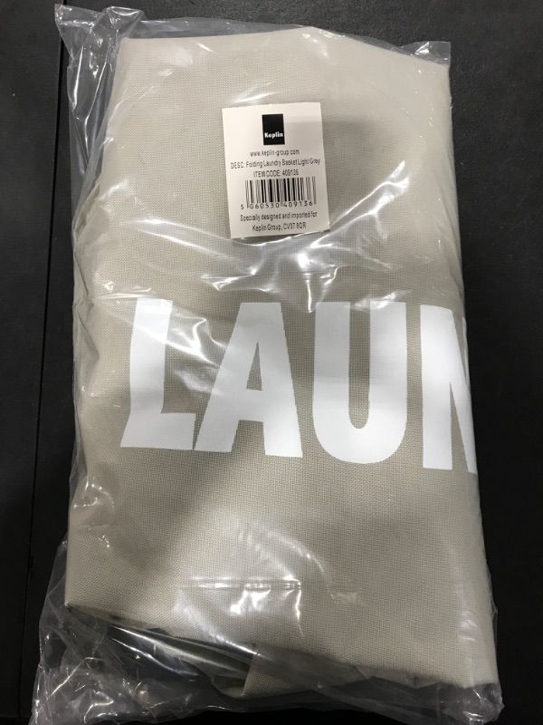 Photo 1 of KEPLIN Large Laundry Hamper - Grey, 82 L Collapsible Laundry Baskets I Laundry Bin with Handles I Easy to Carry, Portable Clothes Hampers for Bedroom, Bathroom, College, Dorm