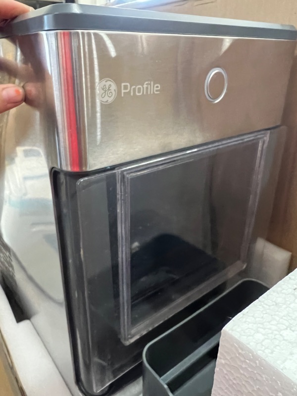 Photo 7 of GE Profile Opal | Countertop Nugget Ice Maker with Side Tank | Portable Ice Machine Makes up to 24 lbs. of Ice Per Day | Stainless Steel Finish
