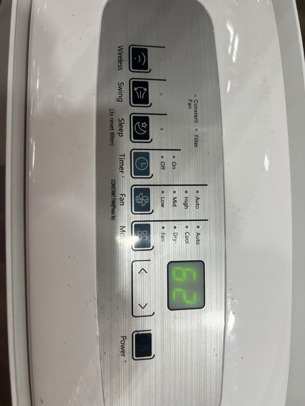 Photo 1 of MIDEA MAP14S1CWT 3-in-1 Portable Air Conditioner, Dehumidifier, Fan, for Rooms up to 330 sq ft Enabled, 14,000 BTU DOE (8,200 BTU SACC) control with Remote, Smartphone or Alexa
