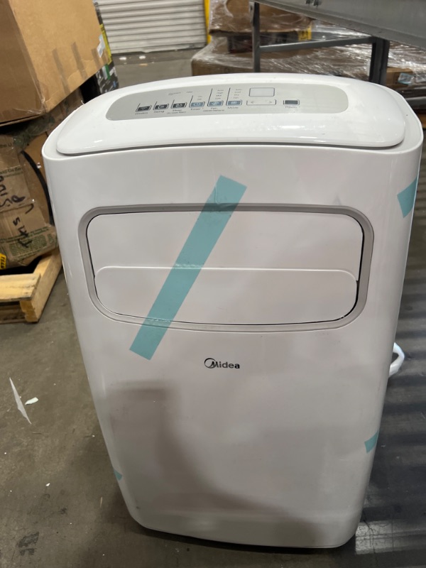 Photo 7 of MIDEA MAP14S1CWT 3-in-1 Portable Air Conditioner, Dehumidifier, Fan, for Rooms up to 330 sq ft Enabled, 14,000 BTU DOE (8,200 BTU SACC) control with Remote, Smartphone or Alexa
