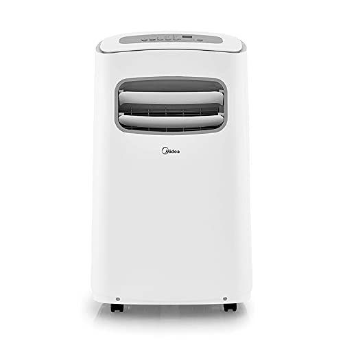 Photo 1 of MIDEA MAP14S1CWT 3-in-1 Portable Air Conditioner, Dehumidifier, Fan, for Rooms up to 330 sq ft Enabled, 14,000 BTU DOE (8,200 BTU SACC) control with Remote, Smartphone or Alexa
