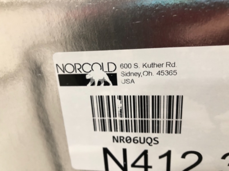 Photo 1 of ***NOT FUNCTIONAL PARTS ONLY*** 
Norcold N412.3UR 4 cu. ft. 1 Door Refrigerator (3-Way AC/LP/DC, Right Hand Door with Black Trim & Upper Door Handle) 40"D x 28.5"W x 27.4"H

