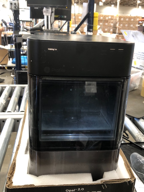 Photo 2 of USED: GE Profile Opal 2.0 | Countertop Nugget Ice Maker with Side Tank | Ice Machine with WiFi Connectivity | Smart Home Kitchen Essentials | Black Stainless 17.5 x 13.43 x 16.5 inches

