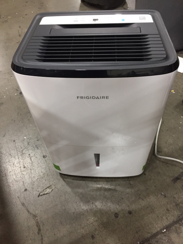 Photo 3 of Frigidaire Energy Star 50-Pint Dehumidifier with Built-in Pump in White
