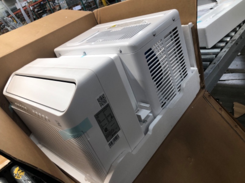 Photo 4 of TESTED POWERS ON**
Midea 8,000 BTU U-Shaped Smart Inverter Window Air Conditioner–Cools up to 350 Sq. Ft., Ultra Quiet with Open Window Flexibility, Works with Alexa/Google Assistant, 35% Energy Savings, Remote Control
