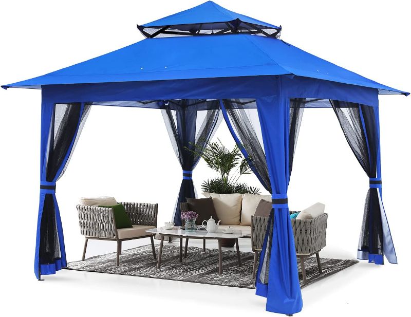 Photo 1 of **PARTS ONLY DAMAGE*- ABCCANOPY 13'x13' Pop Up Gazebo with Mosquito Netting
