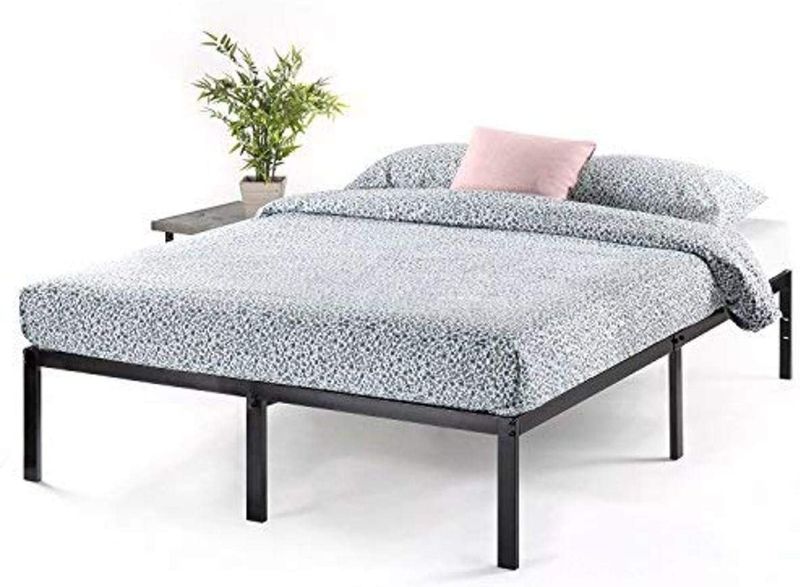 Photo 1 of 14" Metal Platform Bed Frame and Full Bed Frame - 14" Metal Platform Bed Frame (w/Heavy Duty Steel Slat Mattress)
