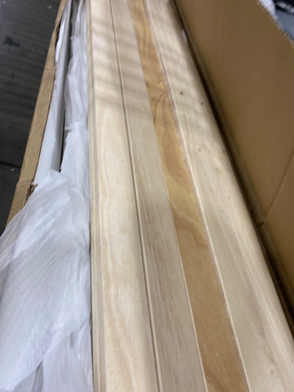 Photo 1 of *** Box 1 Of a Set***    Wood White Full Platform Bed with 2-Drawers
