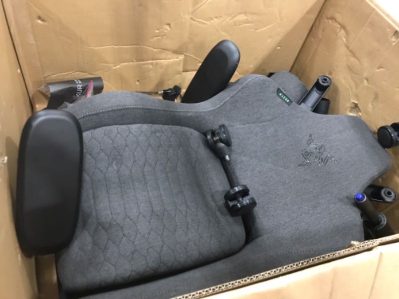 Photo 3 of Razer - Iskur Gaming Chair with Built-in Lumbar Support - Dark Gray
