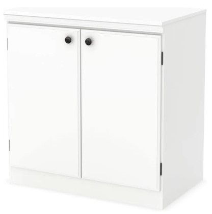 Photo 1 of 2 Door Morgan Storage Cabinet Pure White - South Shore