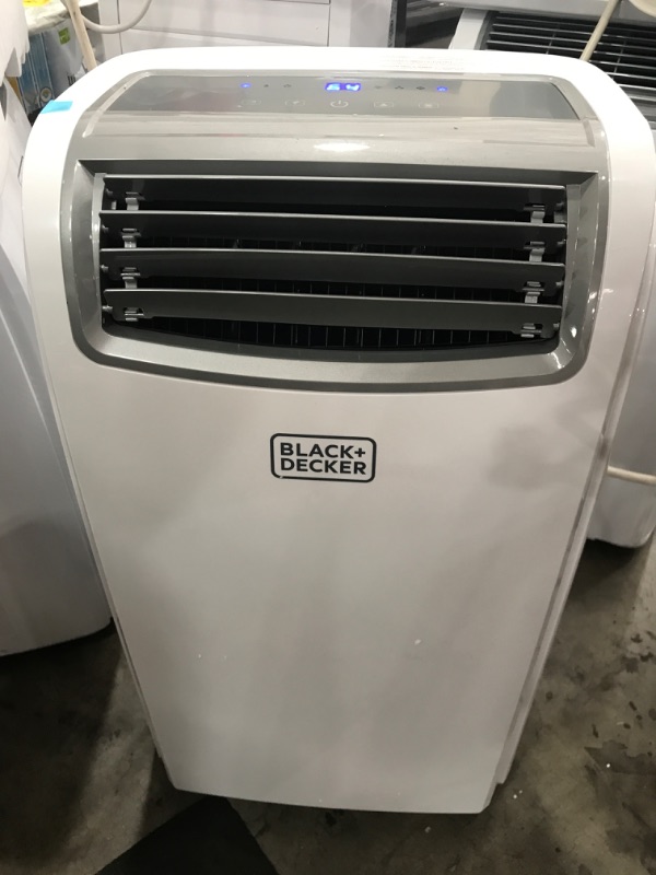 Photo 1 of BLACK+DECKER 14,000 BTU Portable Air Conditioner with Remote Control, White

