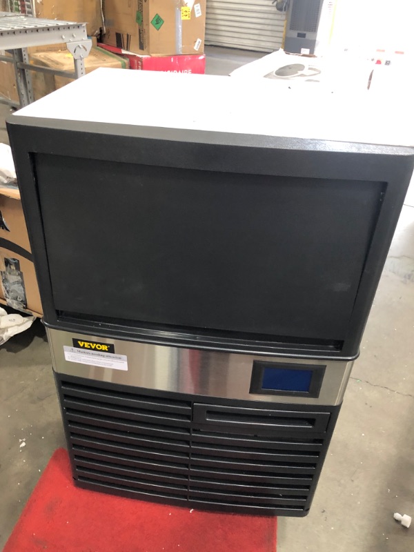 Photo 3 of 39 lb. Bin Stainless Steel Freestanding Ice Maker Machine with 155 lb. / 24 H Commercial Ice Maker in Silver
