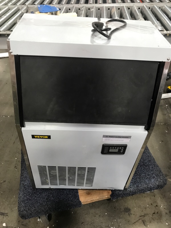 Photo 9 of DAMAGED, VEVOR 110V Commercial Ice Maker 80-90LBS/24H with 33LBS Bin, Full Heavy Duty Stainless Steel Construction, Automatic Operation
