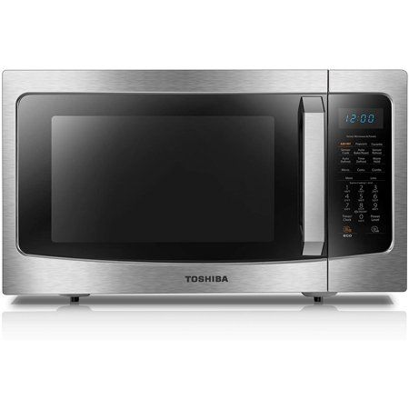 Photo 1 of 
Toshiba ML-EC42P(SS) Microwave Oven with Healthy Air Fry, Smart Sensor, Easy-to-Clean Stainless Steel Interior and ECO Mode, 1.5 Cu.ft
*Minor dents*