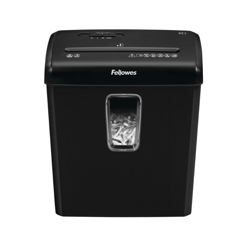 Photo 1 of Fellowes Powershred 6ct Cross-Cut Paper Shredder - Black
