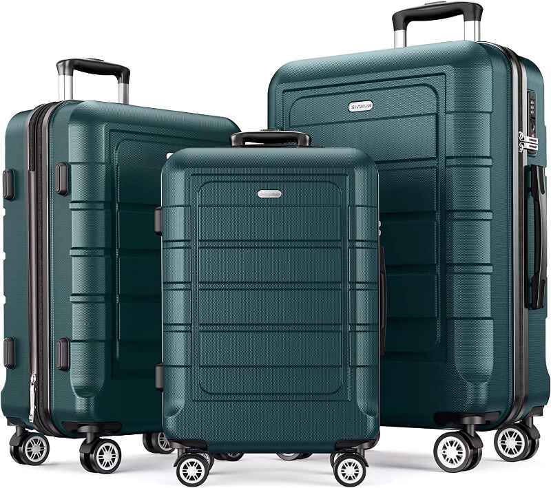 Photo 1 of  Luggage Sets Expandable Suitcase Double Wheels TSA Lock (ArmyGreen)