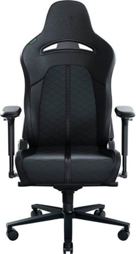 Photo 1 of Razer Enki Gaming Chair: All-Day Gaming Comfort - Built-in Lumbar Arch - Optimized Cushion Density - Dual-Textured, Eco-Friendly Synthetic Leather - Reactive Seat Tilt & 152-Degree Recline - Black
