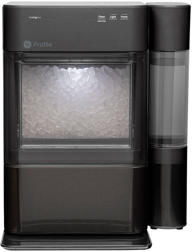 Photo 1 of GE Profile 24 Lbs. Portable Nugget Ice Maker in Black Stainless
