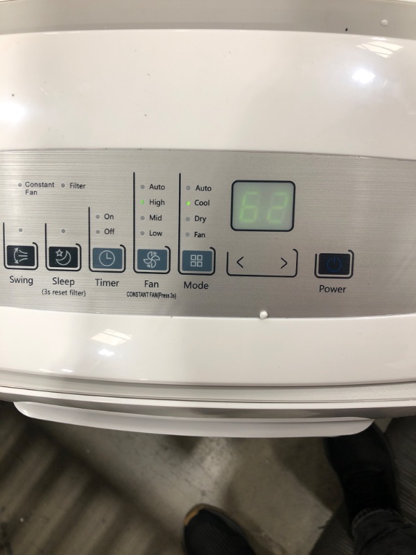 Photo 4 of (CRACKED  FRAME) Midea MAP10S1CWT 3-in-1 Portable Air Conditioner, Dehumidifier, Fan, for Rooms up to 200 Sq Ft Enabled, 10,000 BTU DOE (5,800 BTU SACC) Control with R