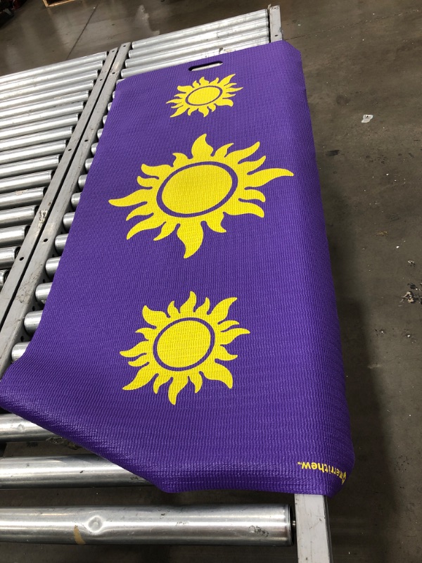 Photo 2 of (YELLOW SUNS DESIGN) Yoga  Extra Wide 1/4'' Deluxe Yoga Mat