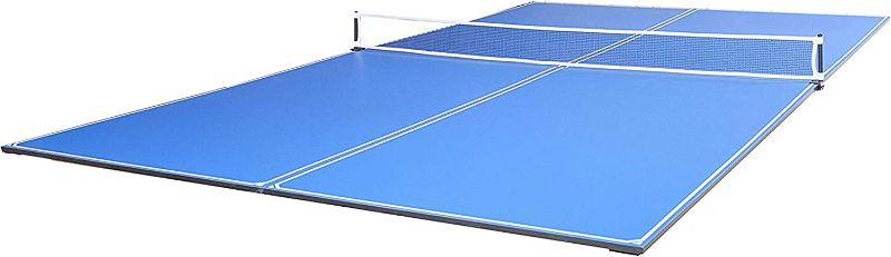 Photo 1 of **MISSING PARTS**

JOOLA Tetra - 4 Piece Ping Pong Table Top for Pool Table - Includes Ping Pong Net Set - Full Size Table Tennis Conversion Top for Billiard Tables - Easy Assembly & Compact Storage - Incl. Foam Backing
