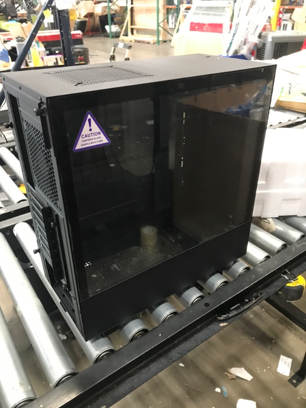 Photo 1 of NZXT H510 Flow - CA-H52FB-01 - Compact ATX Mid-Tower PC Gaming Case - Perforated Front Panel - Tempered Glass Side Panel - Cable Management System - Water-Cooling Ready - Black
