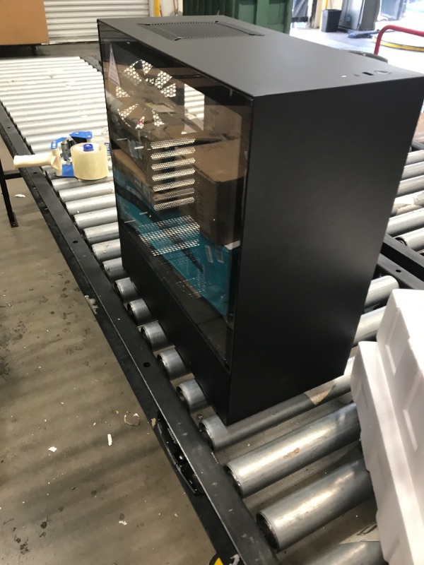 Photo 1 of NZXT H510 Flow - CA-H52FB-01 - Compact ATX Mid-Tower PC Gaming Case - Perforated Front Panel - Tempered Glass Side Panel - Cable Management System - Water-Cooling Ready - Black
