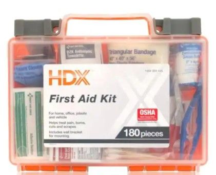 Photo 1 of 180-Piece, 25-Person Plastic OSHA First Aid Kit
