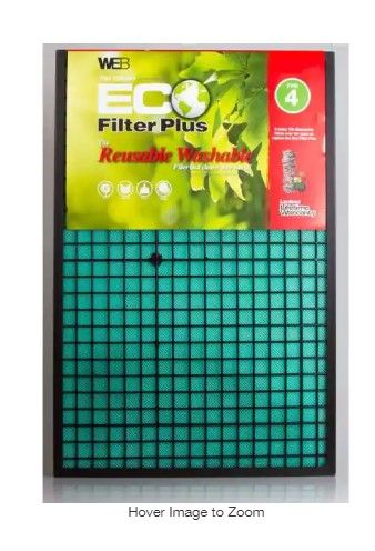 Photo 1 of 20 x 20 x 1 Eco Plus Washable FPR 4 Air Filter
