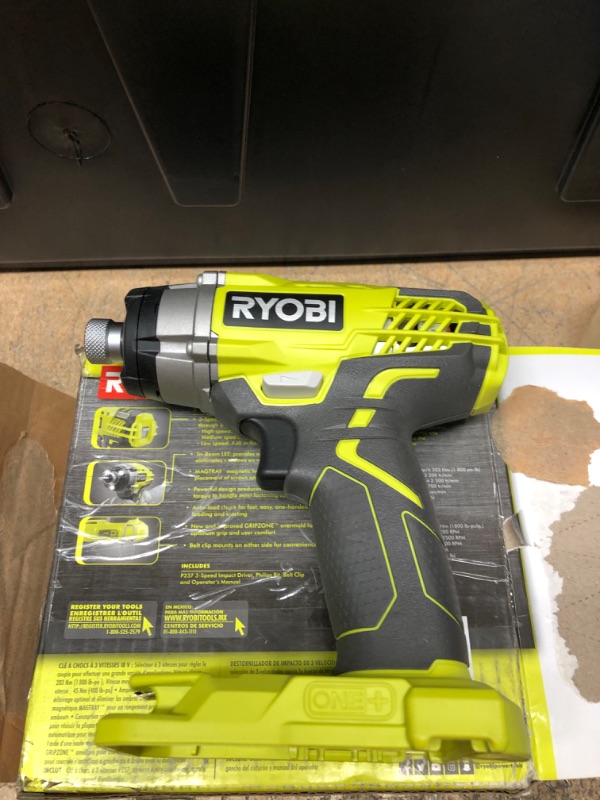 Photo 2 of RYOBI ONE+ 18V Cordless 3-Speed 1/4 in. Hex Impact Driver (Tool Only)