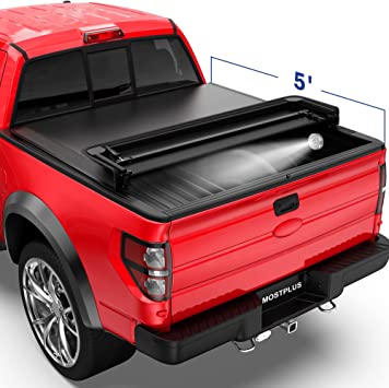 Photo 1 of **Damaged**
MOSTPLUS Tri Fold Soft Folding Truck Bed Tonneau Cover Compatible for 2019 2020 2021 2022 Ford Ranger 5FT On Top--61 inch
