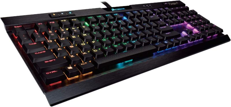 Photo 1 of Corsair K70 RGB MK.2 Low Profile Mechanical Gaming Keyboard - Linear & Quiet, Backlit RGB LED, Cherry MX Low Profile Red
