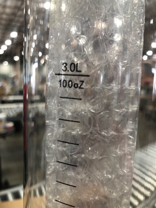 Photo 1 of Cheersgene Beer Tower Dispenser 3L/102oz Margarita Mimosa Drink Beverage Dispenser w Detachable Ice Tube & Lighting for Party/Bars/Home/Outdoor, Durable, Keep Cold, Dual Action, Easy to Clean
