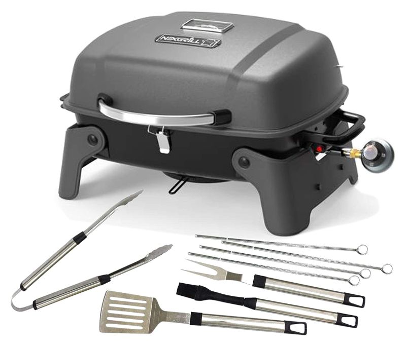 Photo 1 of Nexgrill 1-Burner Portable Propane Gas Table Top Grill in Black
