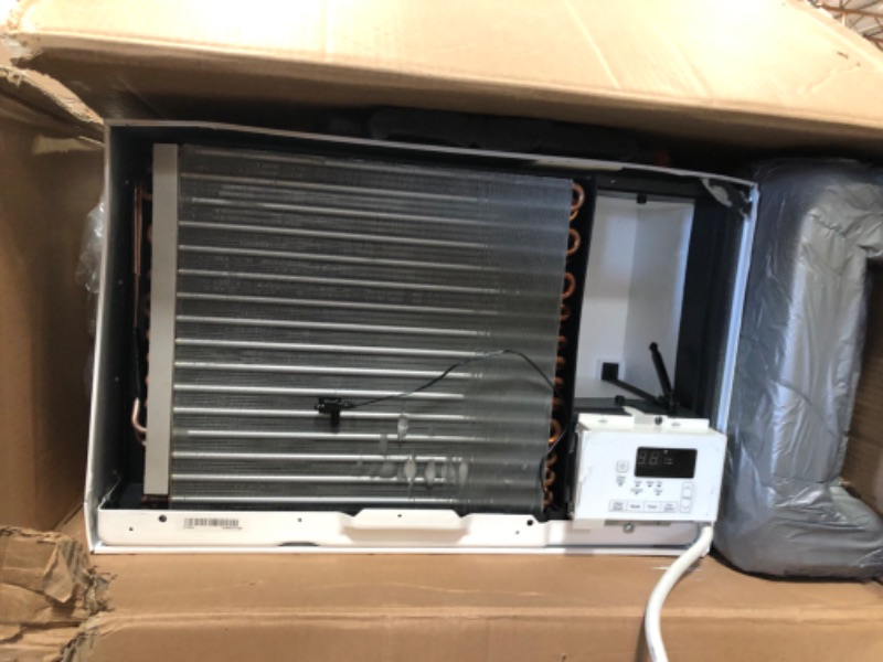 Photo 6 of (DAMAGED)LG LW1216HR 11,500/12,000 230V Window-Mounted Air Conditioner with 9,200/11,200 BTU Supplemental Heat Function, 12000, White
