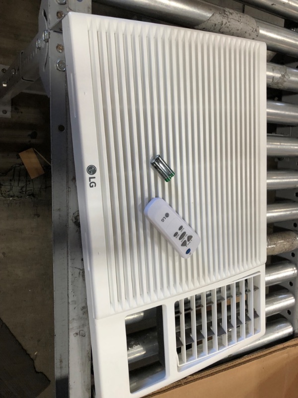 Photo 8 of (DAMAGED)LG LW1216HR 11,500/12,000 230V Window-Mounted Air Conditioner with 9,200/11,200 BTU Supplemental Heat Function, 12000, White
