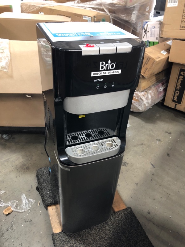 Photo 1 of TESTED POWERS ON*
Brio Self Cleaning Bottleless Water Cooler Dispenser, UL/Energy Star, Stainless Steel, Point of Use Drinking Water Filter, Hot, Cold, and Room Temperature
