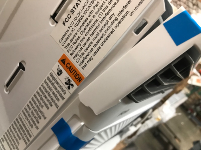 Photo 4 of TESTED POWERS ON* DAMAGED*
Haier Window Air Conditioner 8000 BTU, Wi-Fi Enabled, Energy-Efficient Cooling for Medium Rooms, 8K BTU Window AC Unit with Easy Install Kit, Control Using Remote or Smartphone App
