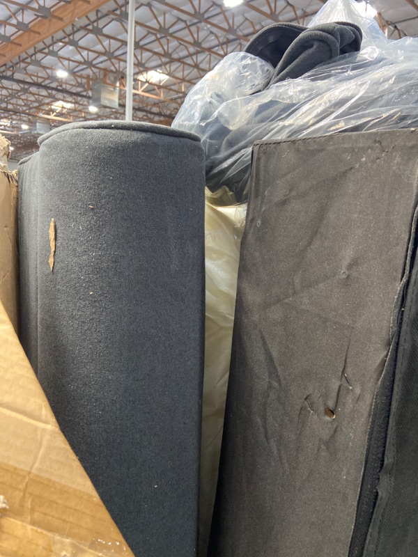 Photo 5 of ***PARTS ONLY*** Serta Copenhagen 61" Loveseat - Pillowed Back Cushions and Rounded Arms, Durable Modern Upholstered Fabric - Charcoal
