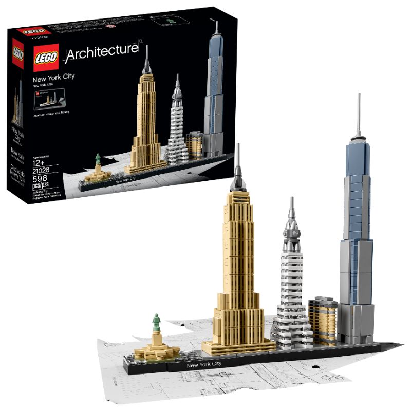 Photo 1 of LEGO Architecture New York City, Build It Yourself New York Skyline Model for Adults and Kids 21028

