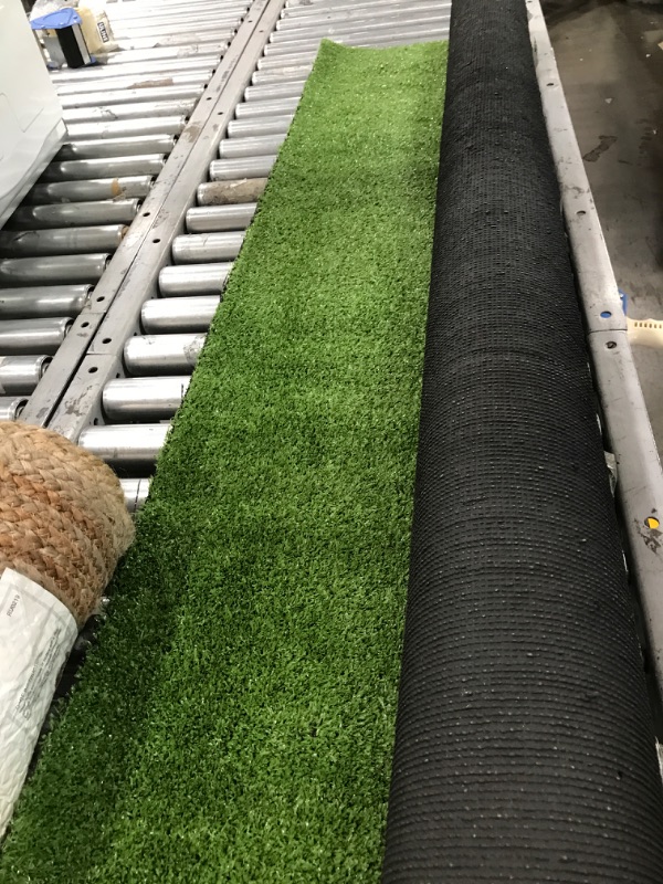 Photo 2 of Artificial Turf Grass Lawn 5 FT x8 FT, Realistic Synthetic Grass Mat, Indoor Outdoor Garden Lawn Landscape for Pets,Fake Faux Grass Rug with Drainage Holes
